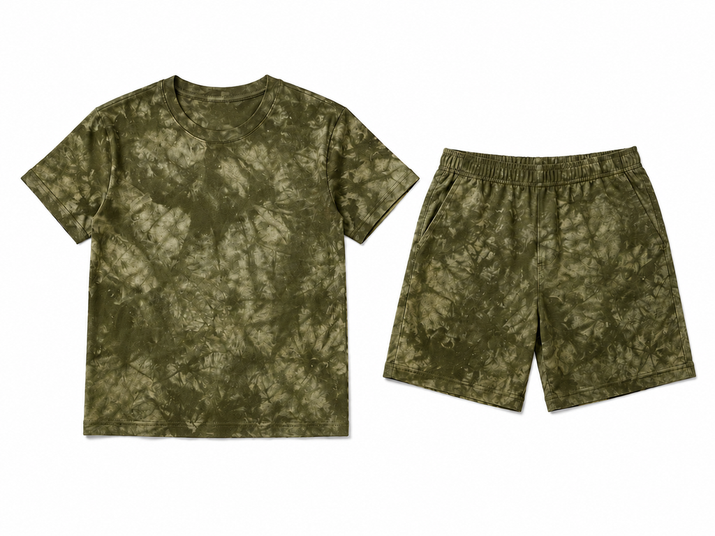 Olive Marble Short Set