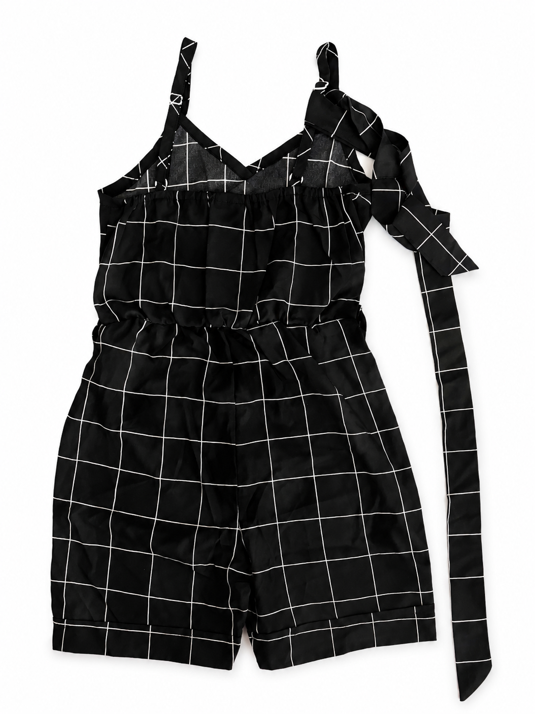 Midnight Grid Romper