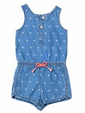 Starry Denim Romper