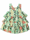 Pastel floral ruffled sundress
