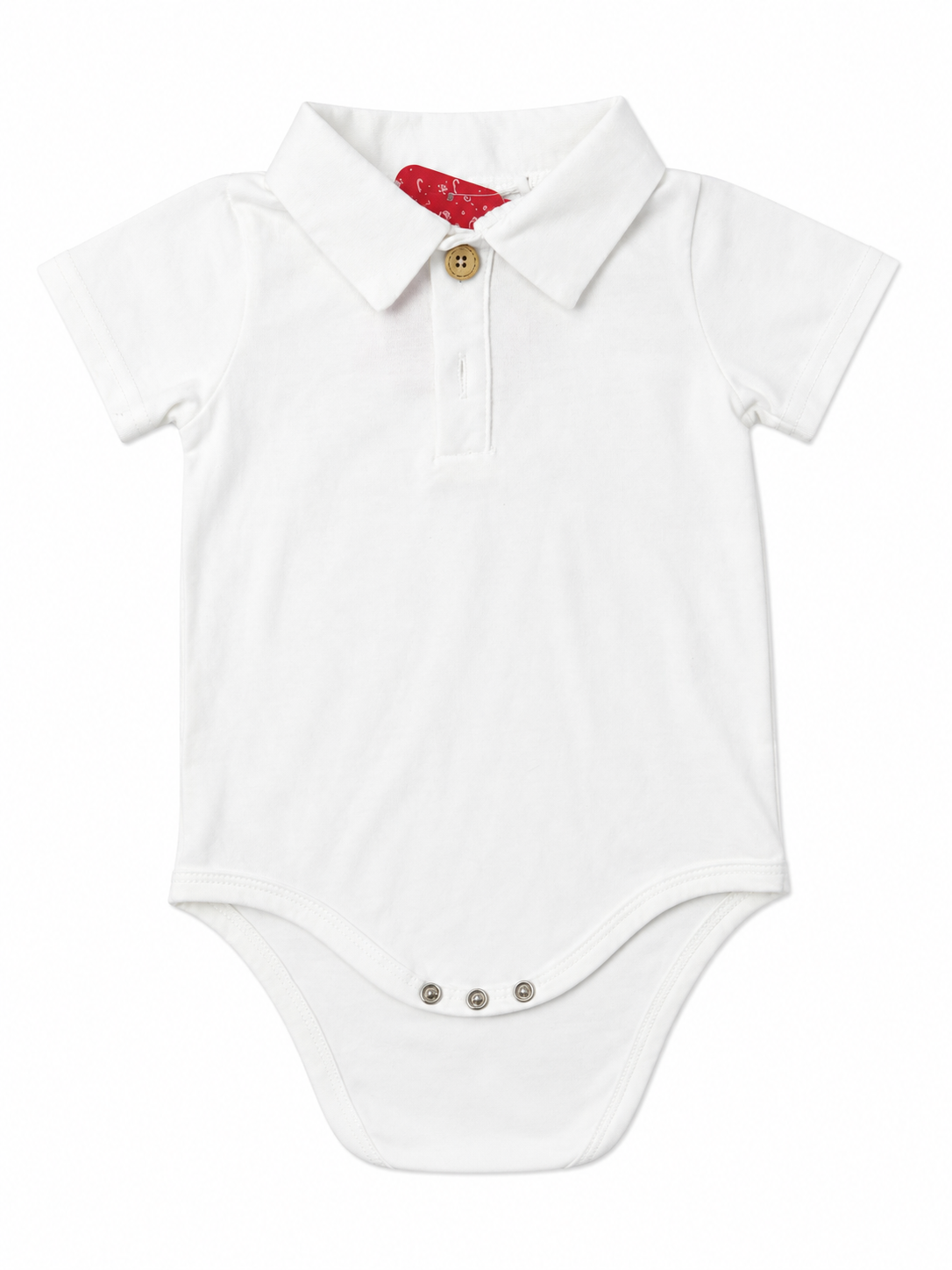 Collar White Onesie