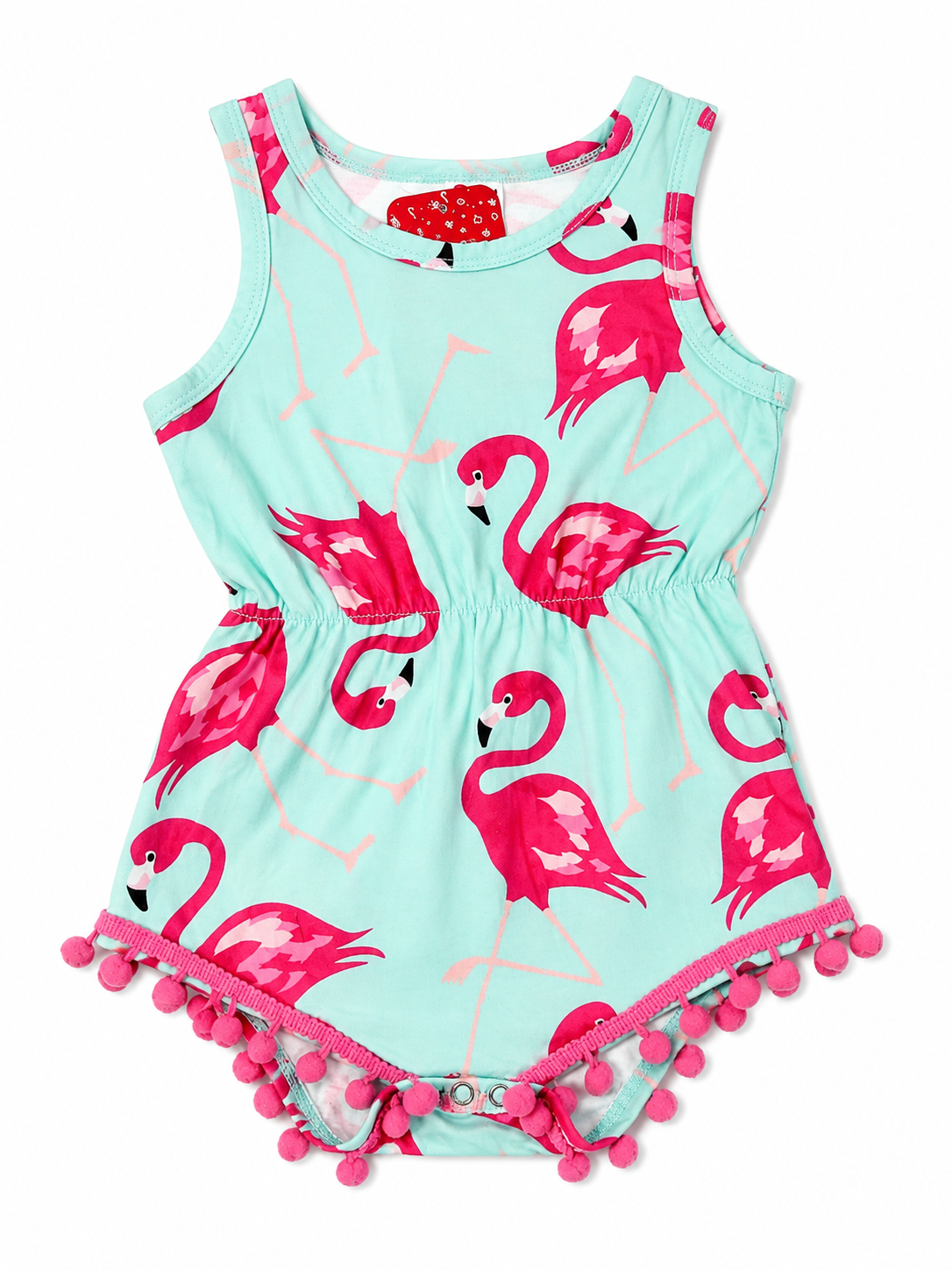 Flamingo Blue Romper