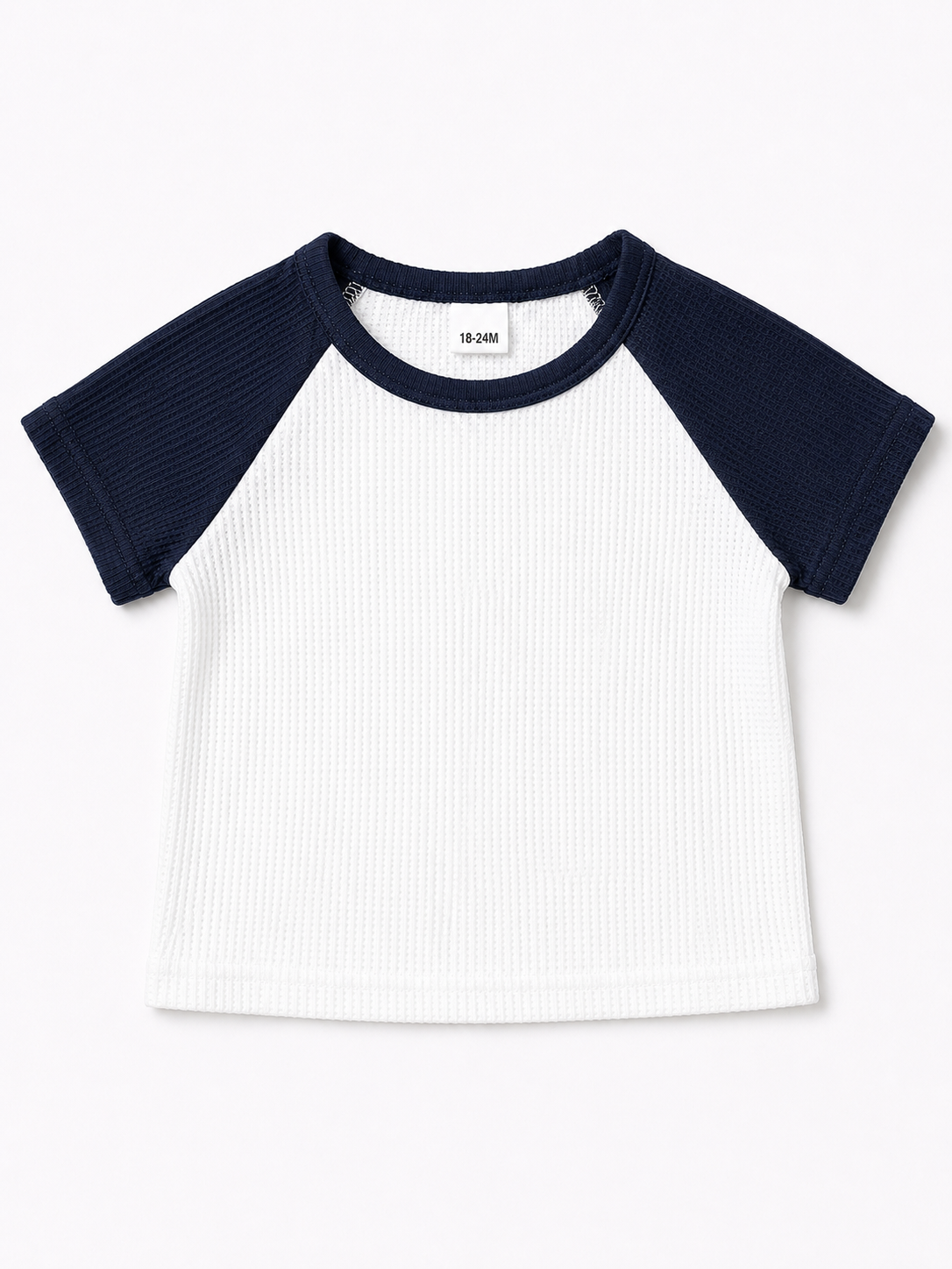 Navy and White Short Set