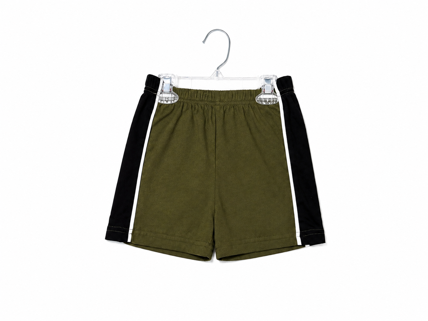 Olive Stripe Short Set