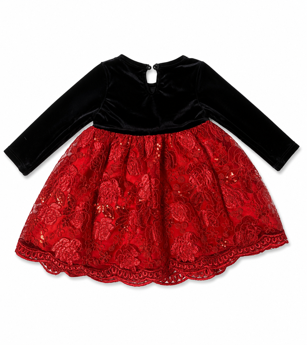 Scarlet Elegance Dress