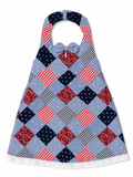 Patchwork halter dress with bow
