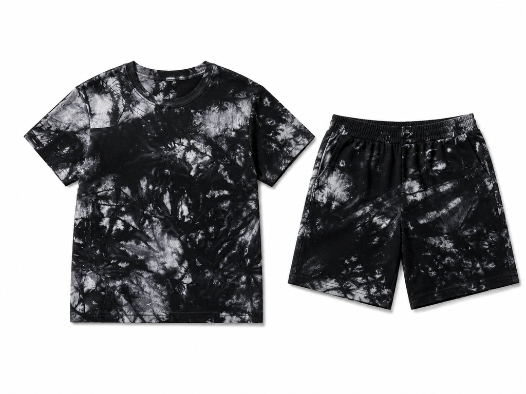 Black Marble Short Set