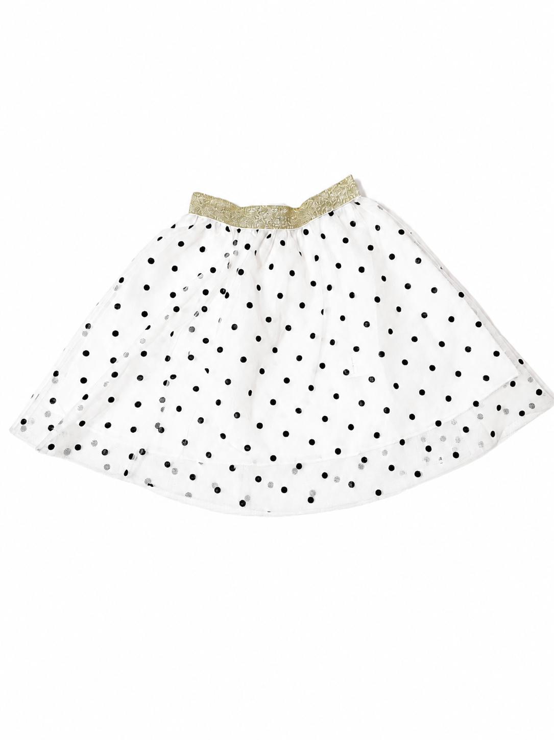 White Polka-Dot skirt